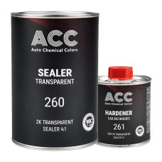 Грунт ізолятор 2K акриловий HS ACC 260 Sealer 4:1 прозорий 0,8л + Затвердник ACC 261 0,2 л