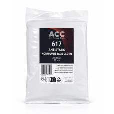 Серветка антистатична ACC 617 Antistatic non woven tack cloth 32 x 40 см чорна