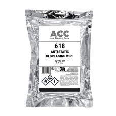Антистатична серветка для знежирення ACC 618 Antistatic degreasing wipe 32 x 40 см біла