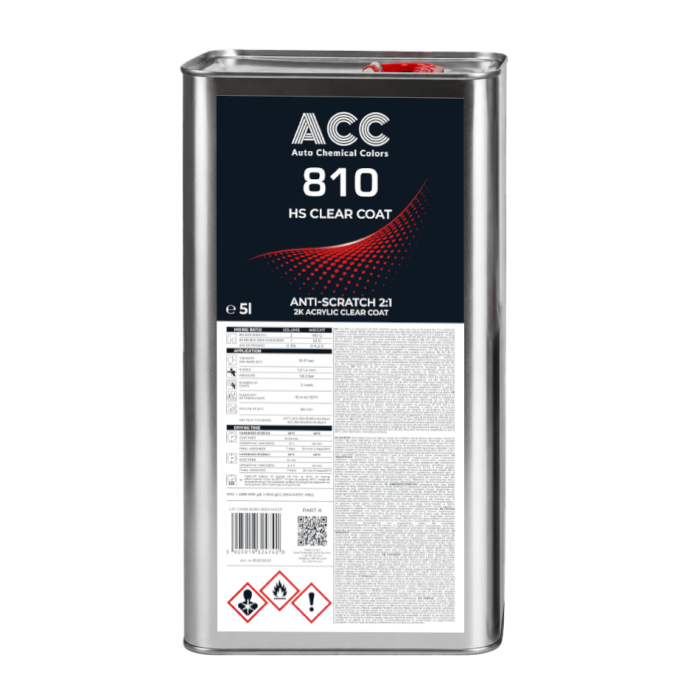 Лак акриловий ACC 810 Anti Scratch HS 2:1 5 л