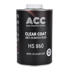 Лак акриловий ACC 860 HS Anti-Scratch Plus 2:1 1 л (без затвердника)