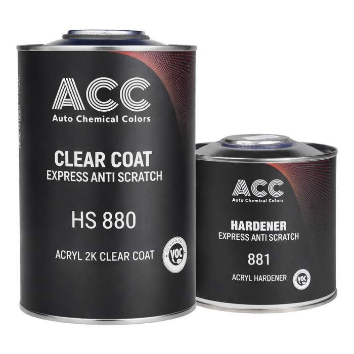 Лак акриловий ACC 880 HS Express Anti-Scratch 1 л + Затвердник ACC 881 0,5 л