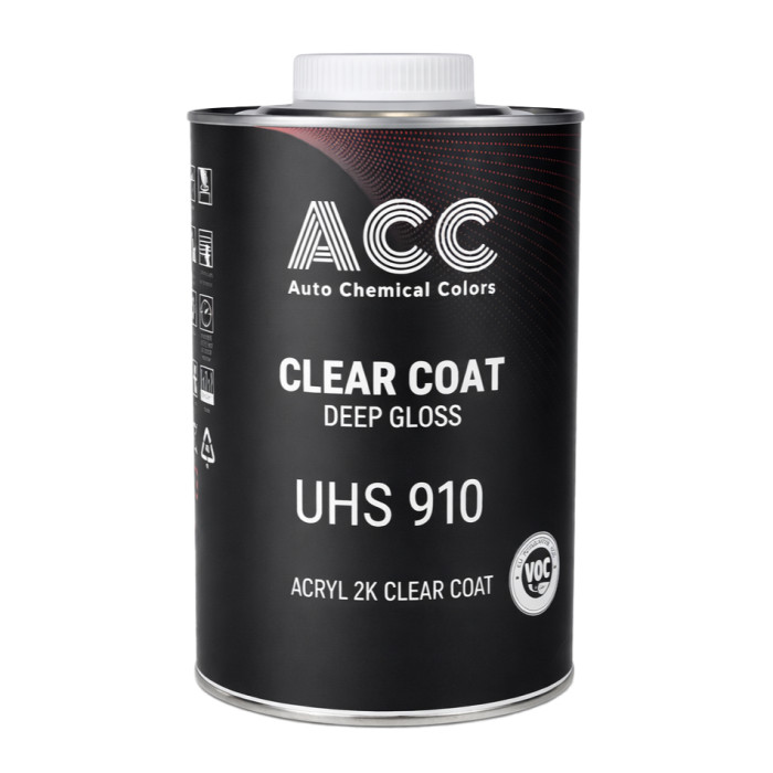 Лак акриловий 2K ACC 910 UHS Clear Coat Deep Gloss 1 л (Ultra High Solid)