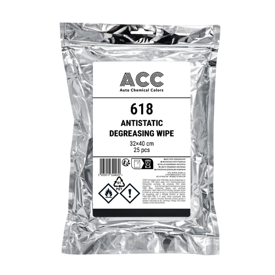 ACC 618 Antistatic degreasing wipe