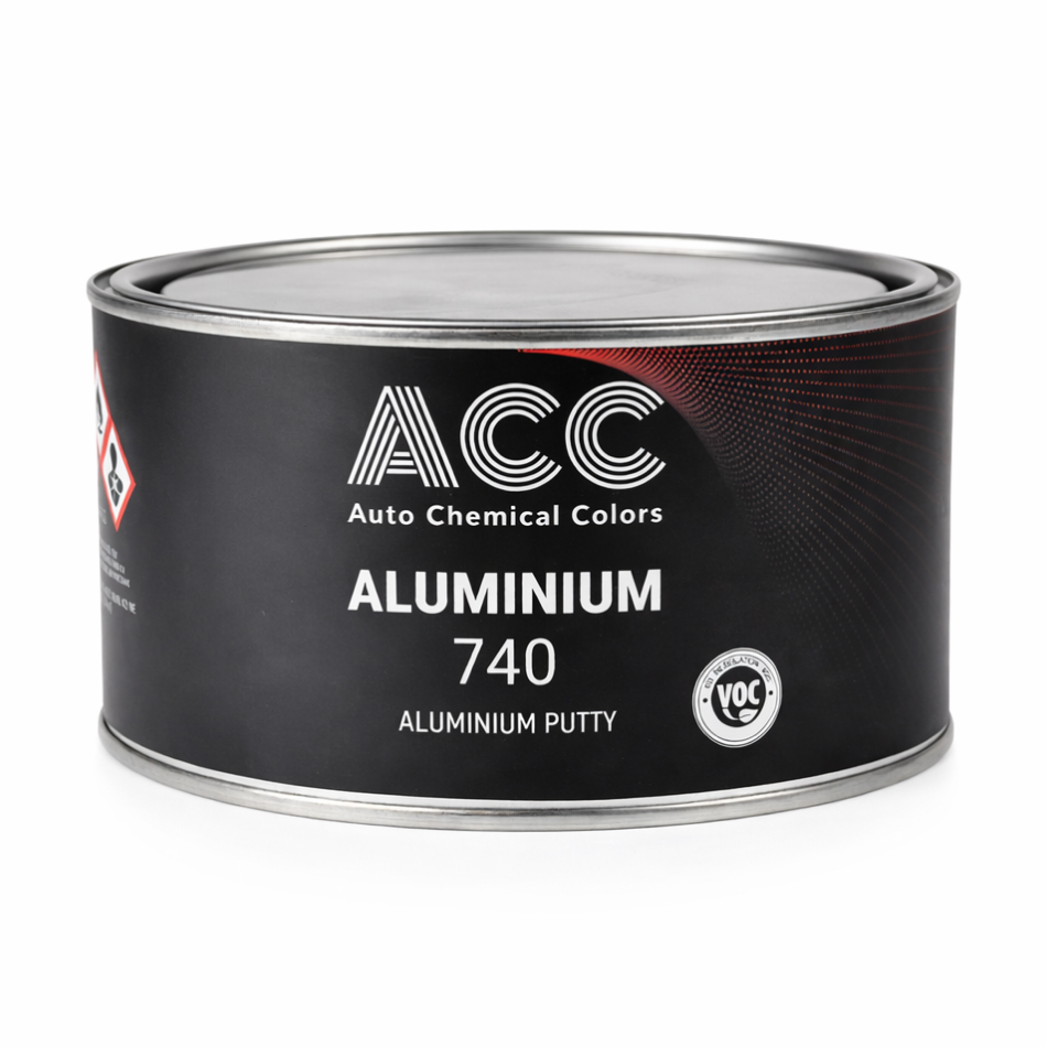 ACC 744 ALUMINIUM 2K polyester putty with aluminium powder